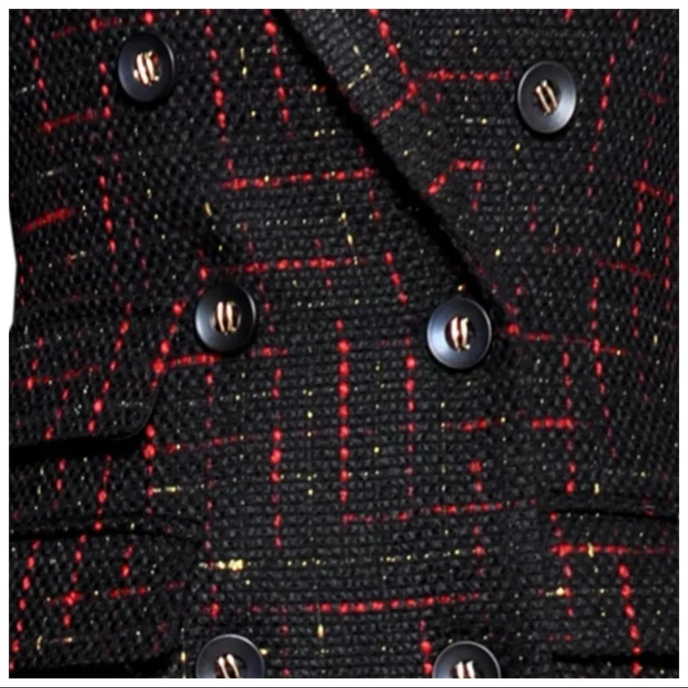 Gorgeous Fur Trim Tweed Long Jacket The Iphigenyah - Picture 8 of 12